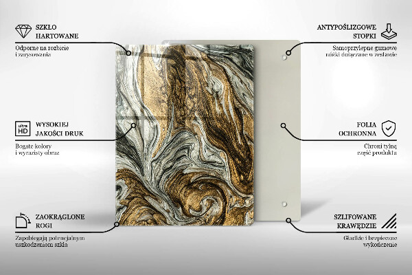 Zaščitna plošča za štedilnik Bogata abstrakcija