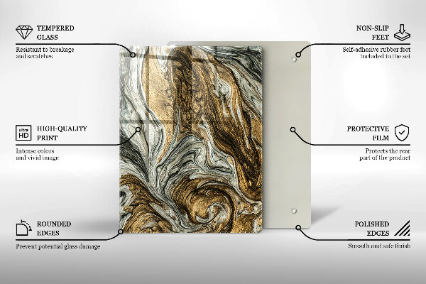 Zaščitna plošča za štedilnik Bogata abstrakcija