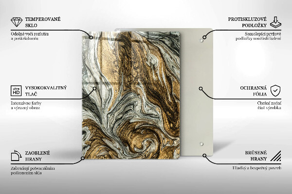 Zaščitna plošča za štedilnik Bogata abstrakcija