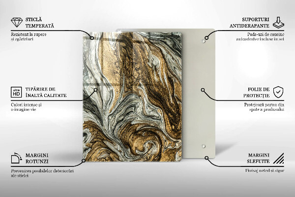 Zaščitna plošča za štedilnik Bogata abstrakcija