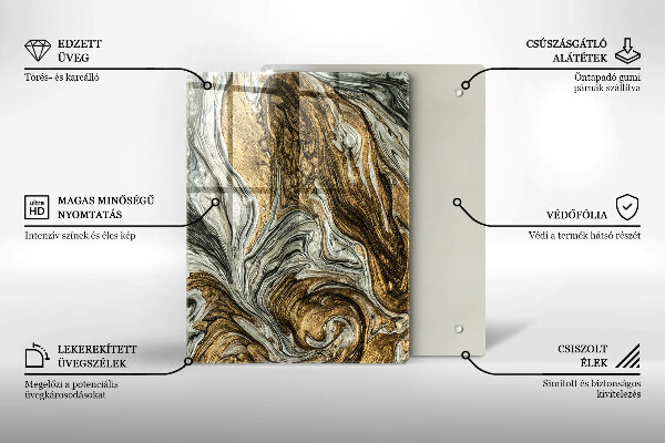 Zaščitna plošča za štedilnik Bogata abstrakcija