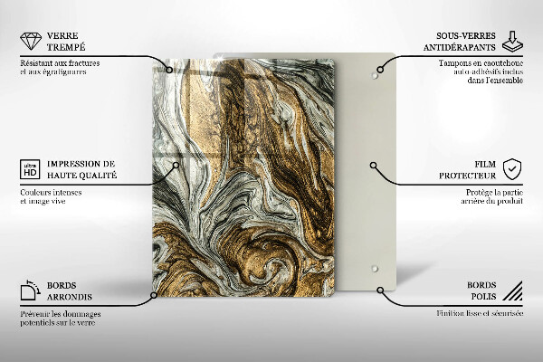 Zaščitna plošča za štedilnik Bogata abstrakcija