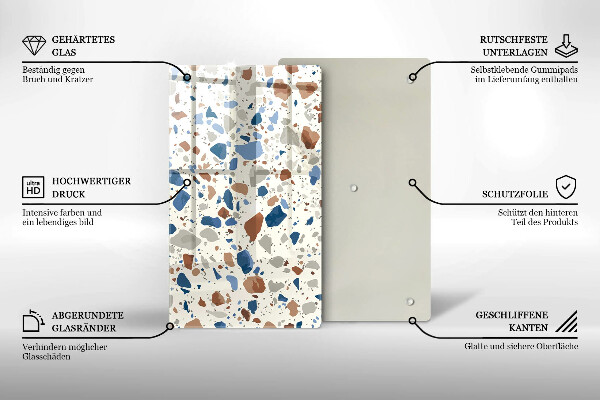 Zaščitna plošča za štedilnik Dekorativna kamenina