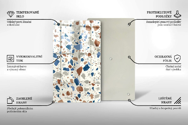Zaščitna plošča za štedilnik Dekorativna kamenina