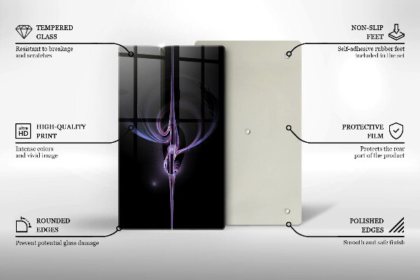 Zaščitna plošča za štedilnik Moderna abstrakcija