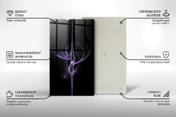 Zaščitna plošča za štedilnik Moderna abstrakcija