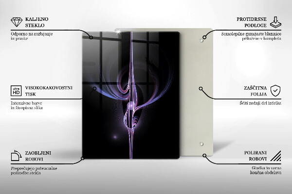 Zaščitna plošča za štedilnik Moderna abstrakcija