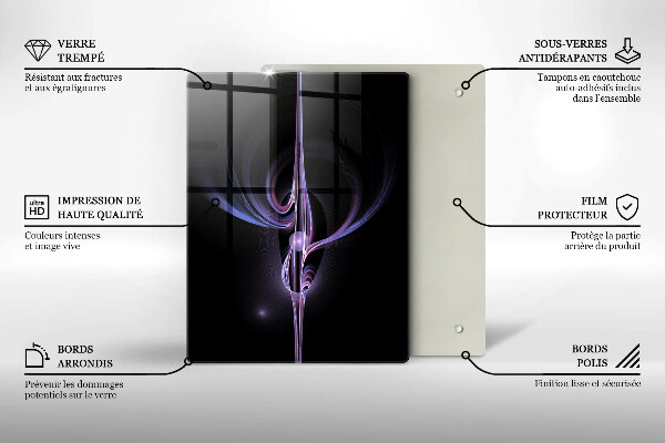 Zaščitna plošča za štedilnik Moderna abstrakcija