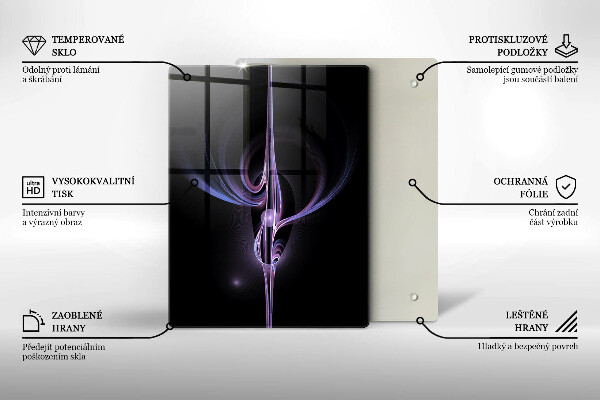 Zaščitna plošča za štedilnik Moderna abstrakcija