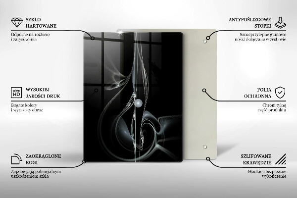 Zaščitna plošča za štedilnik Moderna abstrakcija