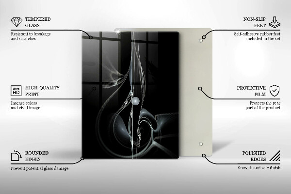 Zaščitna plošča za štedilnik Moderna abstrakcija