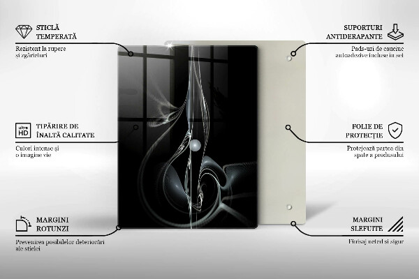 Zaščitna plošča za štedilnik Moderna abstrakcija