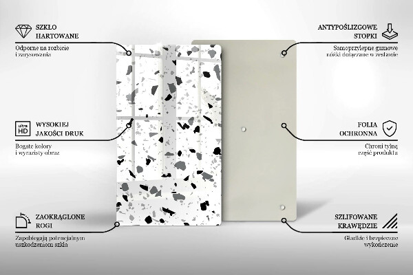 Zaščitna plošča za štedilnik Dekorativna kamenina