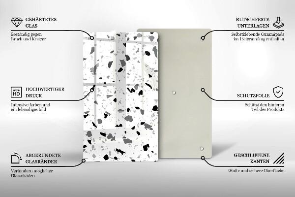 Zaščitna plošča za štedilnik Dekorativna kamenina