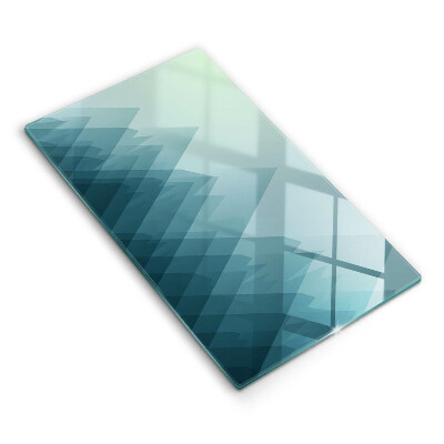 Zaščitna steklena plošča za štedilnik Abstraktne gore