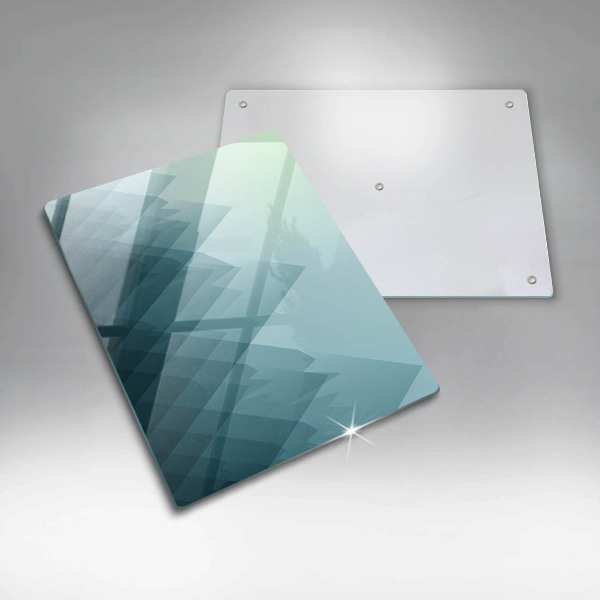 Zaščitna steklena plošča za štedilnik Abstraktne gore