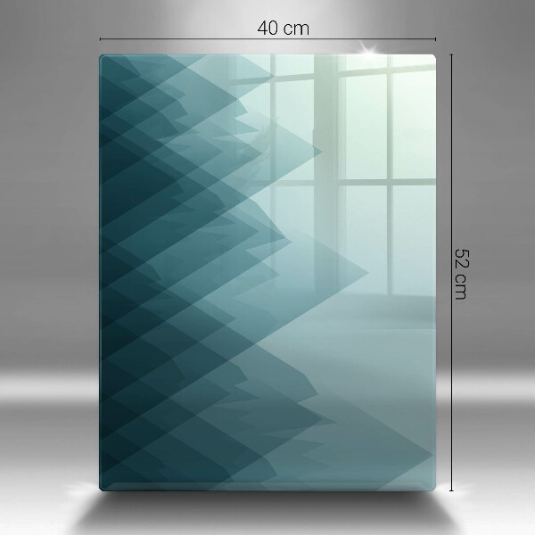 Zaščitna steklena plošča za štedilnik Abstraktne gore