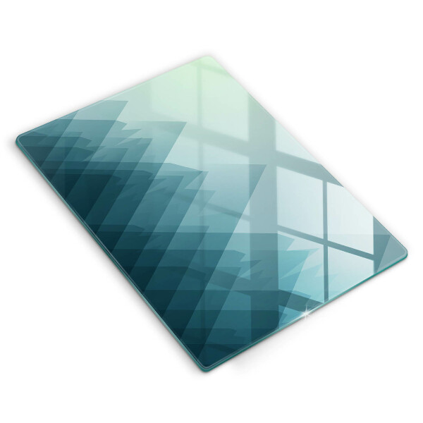 Zaščitna steklena plošča za štedilnik Abstraktne gore