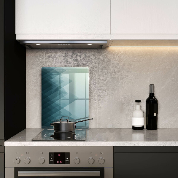 Zaščitna steklena plošča za štedilnik Abstraktne gore