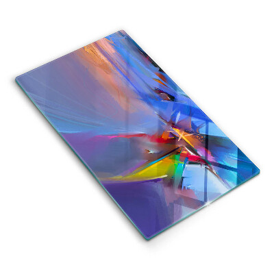 Zaščitna steklena plošča za štedilnik Naslikana abstrakcija