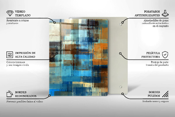 Zaščitna plošča za štedilnik Poslikano ozadje