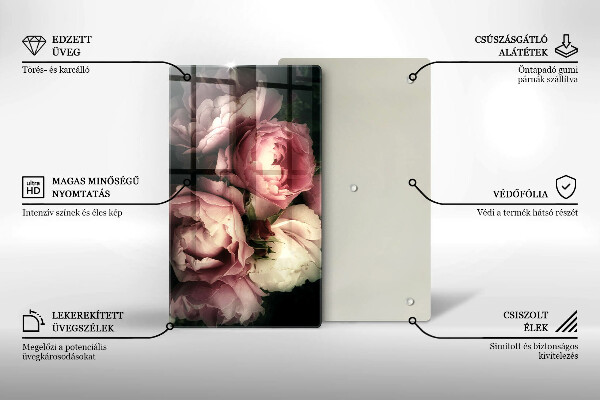 Zaščitna plošča za štedilnik Cvetovi potonike