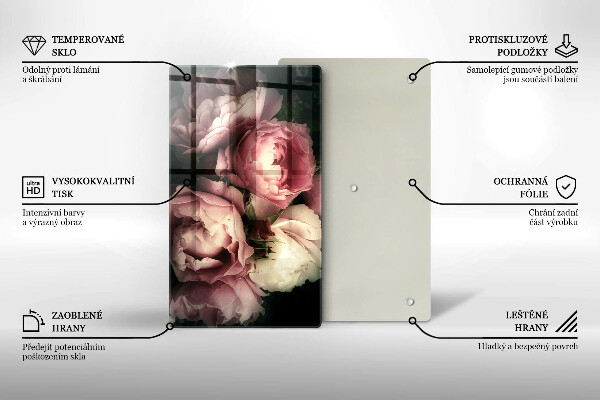 Zaščitna plošča za štedilnik Cvetovi potonike