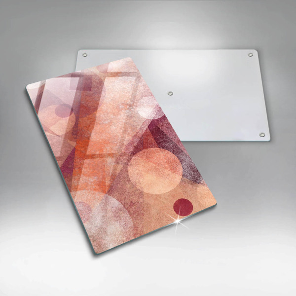 Zaščitna steklena plošča za štedilnik Abstraktna umetnost