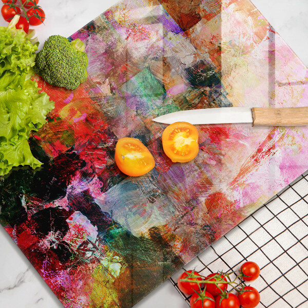 Zaščitna plošča za štedilnik Barvna abstrakcija