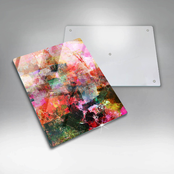 Zaščitna plošča za štedilnik Barvna abstrakcija