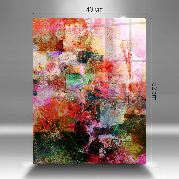 Zaščitna plošča za štedilnik Barvna abstrakcija