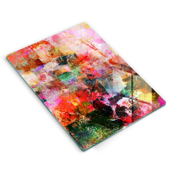 Zaščitna plošča za štedilnik Barvna abstrakcija