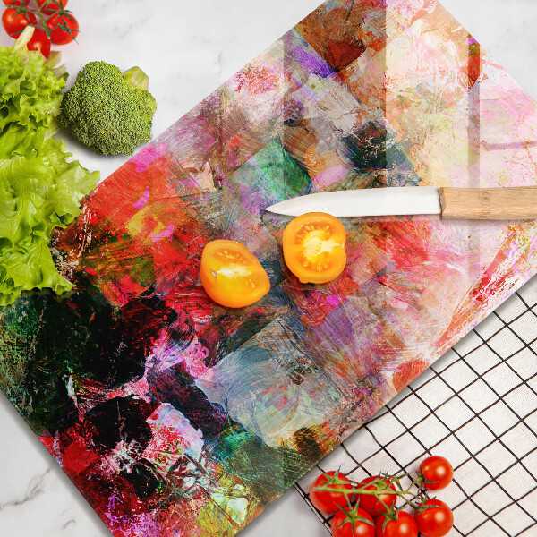 Zaščitna plošča za štedilnik Barvna abstrakcija