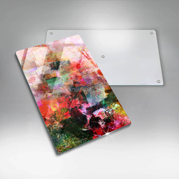 Zaščitna plošča za štedilnik Barvna abstrakcija