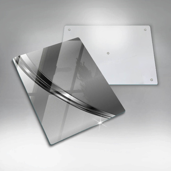 Zaščitna steklena plošča za štedilnik Kovinska abstrakcija