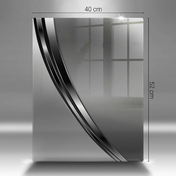 Zaščitna steklena plošča za štedilnik Kovinska abstrakcija