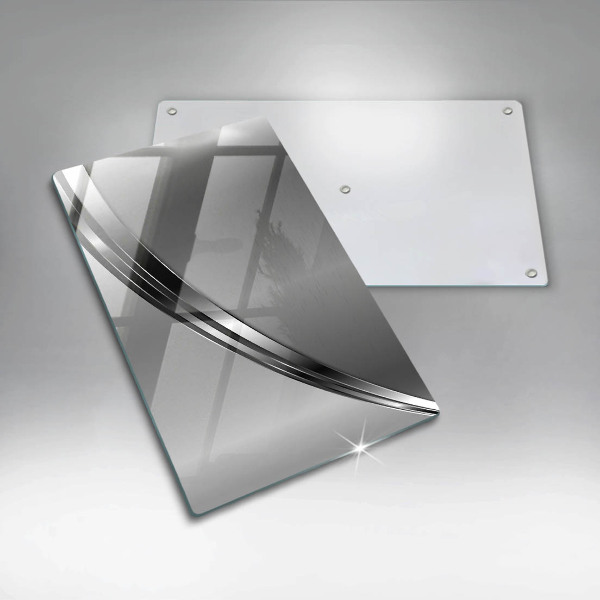 Zaščitna steklena plošča za štedilnik Kovinska abstrakcija