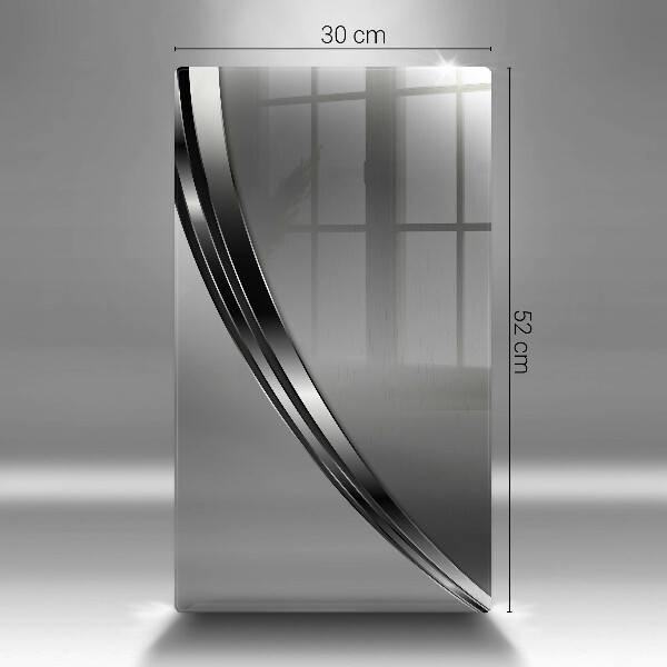 Zaščitna steklena plošča za štedilnik Kovinska abstrakcija