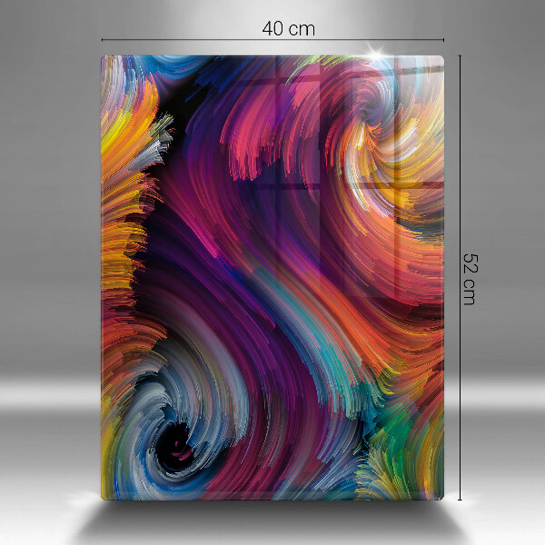 Zaščitna steklena plošča za štedilnik Barvni poudarki