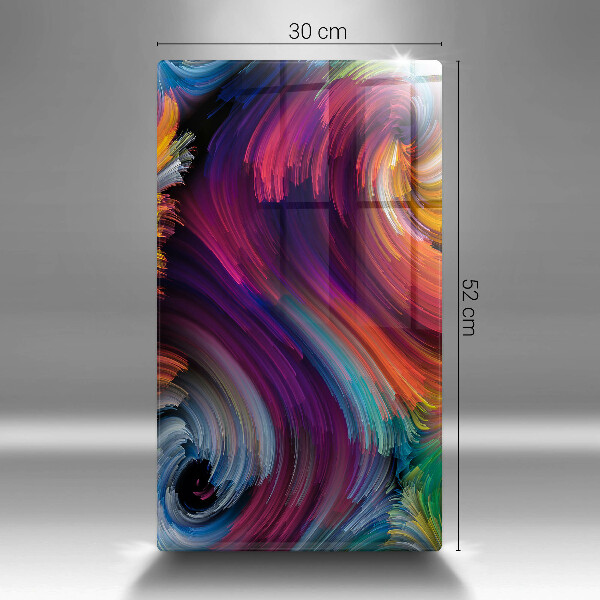 Zaščitna steklena plošča za štedilnik Barvni poudarki