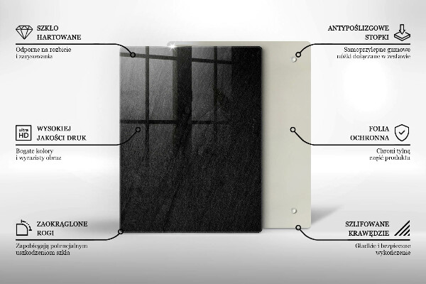 Zaščitna steklena plošča za štedilnik tekstura kamna