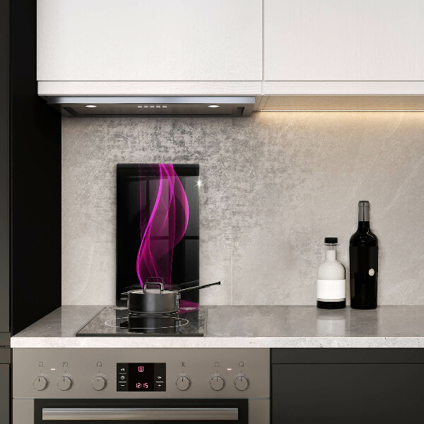 Zaščitna steklena plošča za štedilnik Rožnata abstrakcija