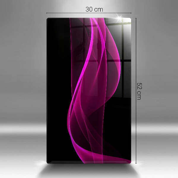 Zaščitna steklena plošča za štedilnik Rožnata abstrakcija