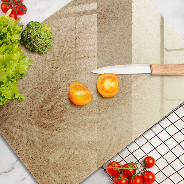 Zaščitna steklena plošča za štedilnik Počitnice na peščeni plaži