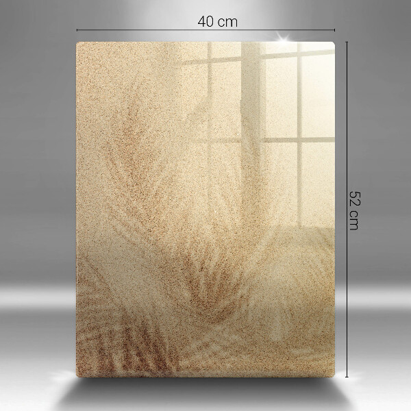 Zaščitna steklena plošča za štedilnik Počitnice na peščeni plaži