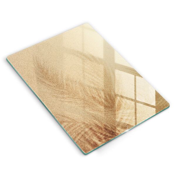 Zaščitna steklena plošča za štedilnik Počitnice na peščeni plaži