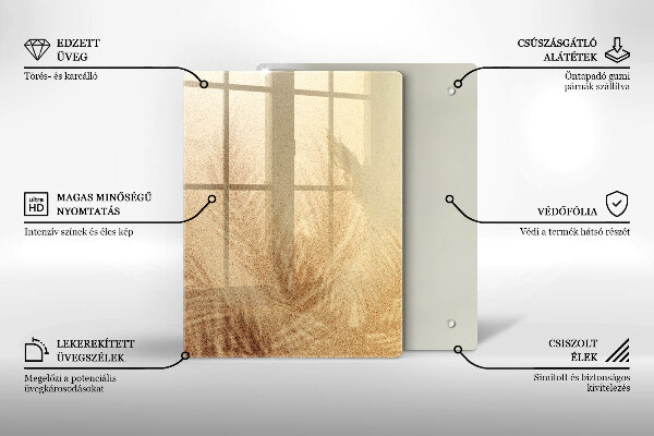 Zaščitna steklena plošča za štedilnik Počitnice na peščeni plaži