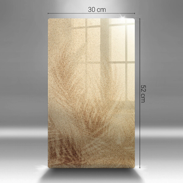 Zaščitna steklena plošča za štedilnik Počitnice na peščeni plaži