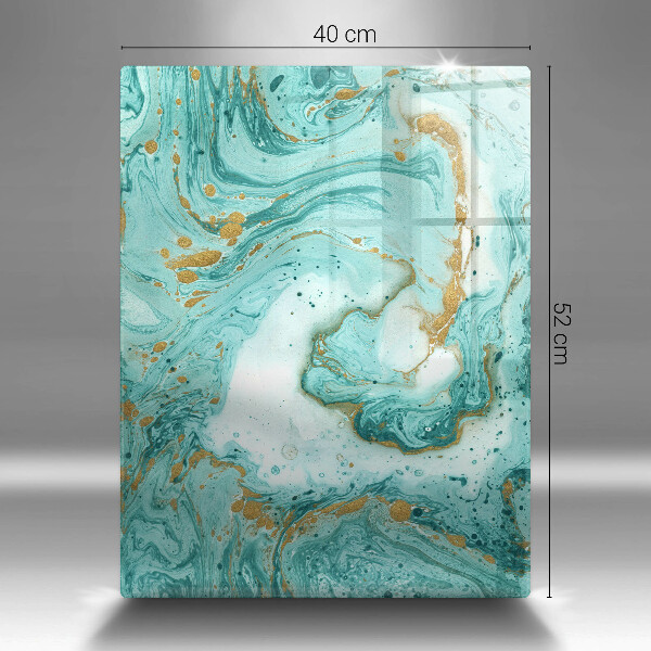 Zaščitna steklena plošča za štedilnik Modra abstrakcija