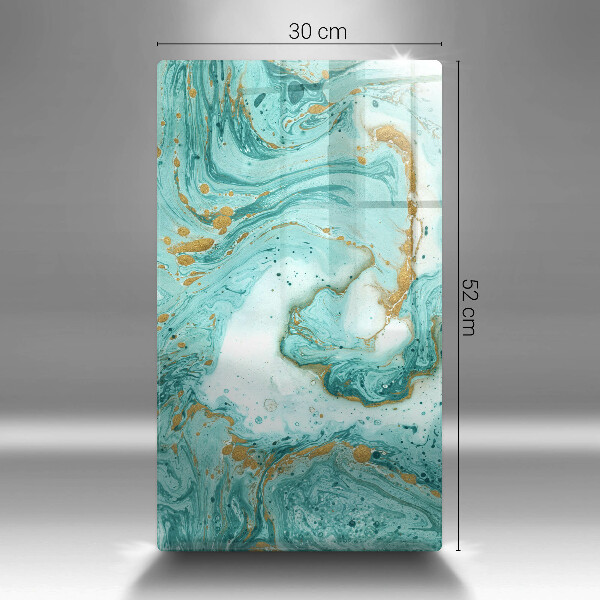 Zaščitna steklena plošča za štedilnik Modra abstrakcija